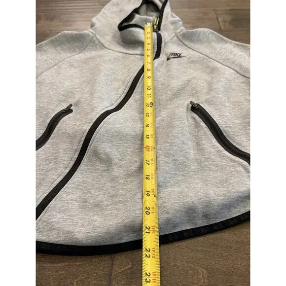 Nike Womens Gray Tech Fleece Butterfly Sweatshirt Full Zip Jacket Size S 617358 - Picture 9 of 10